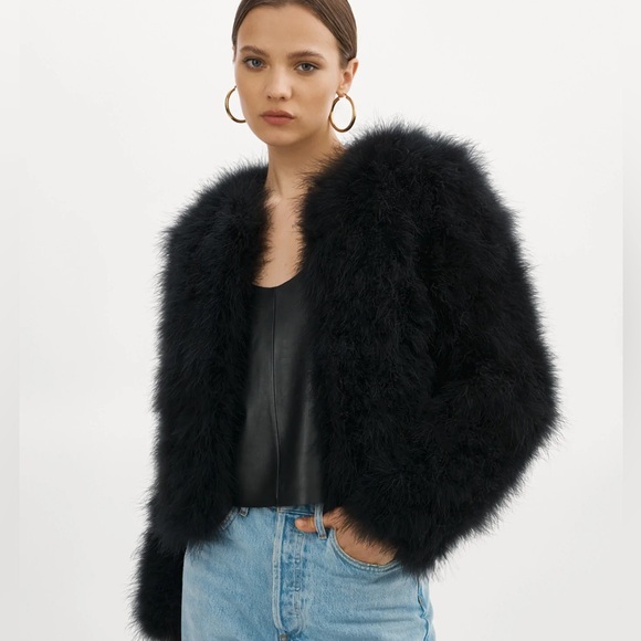 Lamarque Jackets & Blazers - Lamarque Deora Feather Jacket In Black